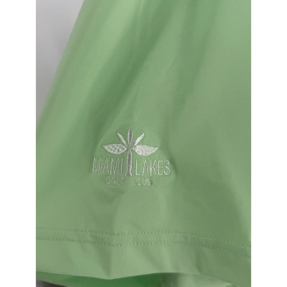 Donald Ross Sports Polo Shirt XL Green Golf Performance MIAMI LAKES CLUB LOGO - Picture 3 of 6